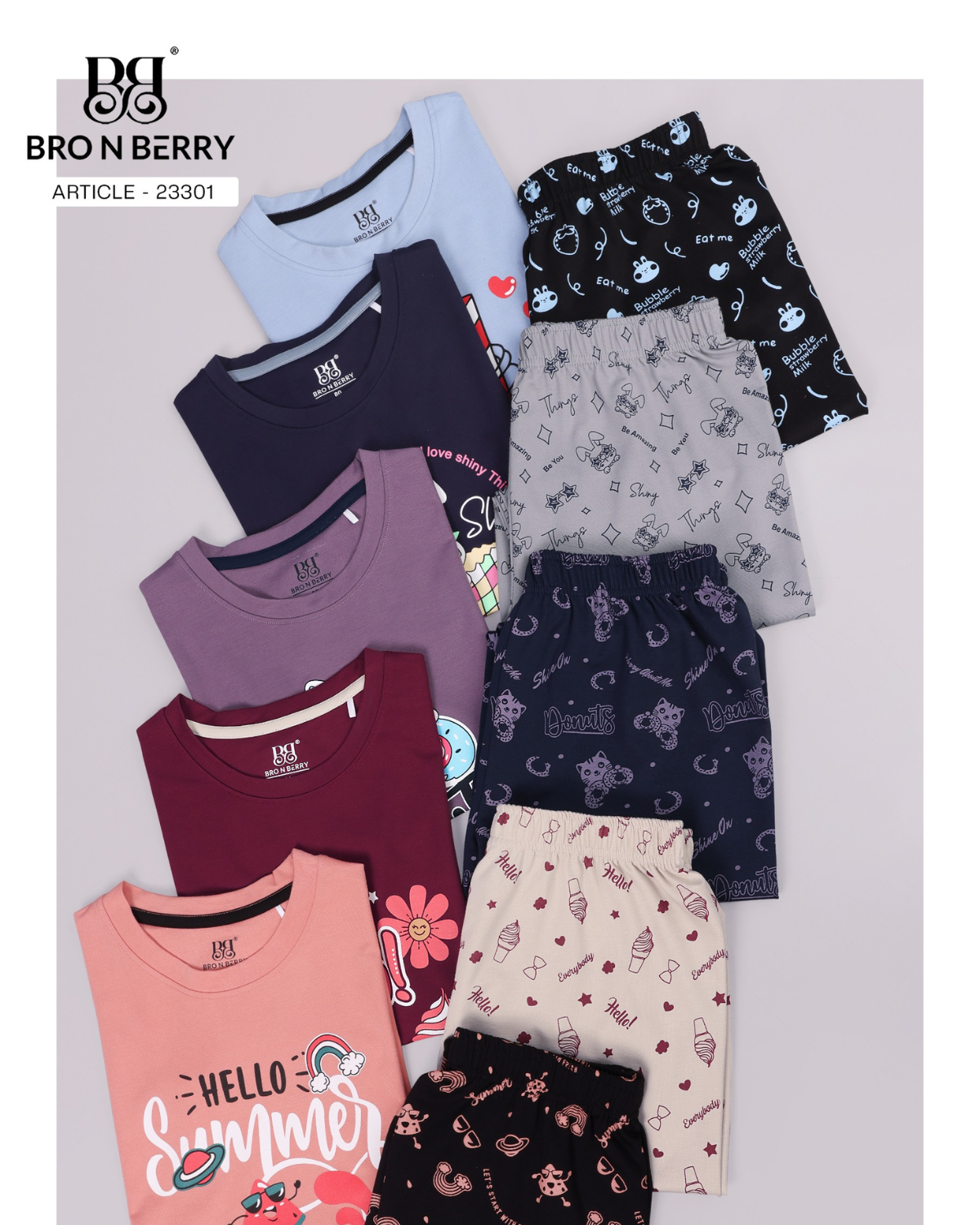 Girls Full Pant Cord Set