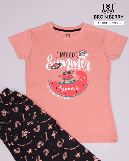 Girls Full Pant Cord Set