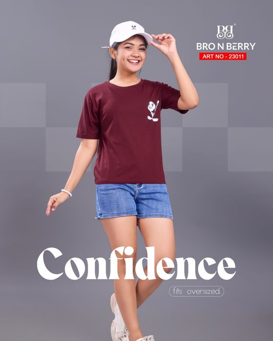 Girls Cotton Premium T-Shirt