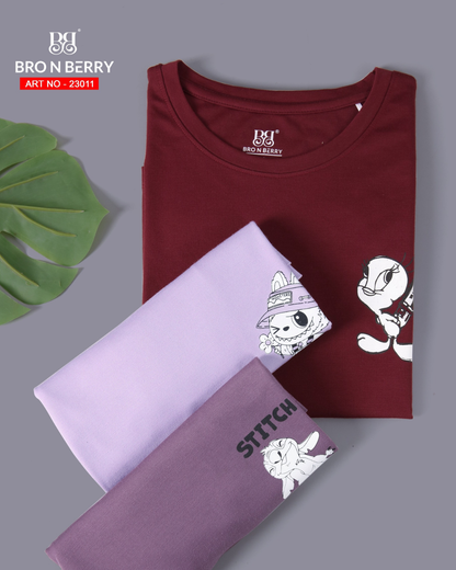 Girls Cotton Premium T-Shirt