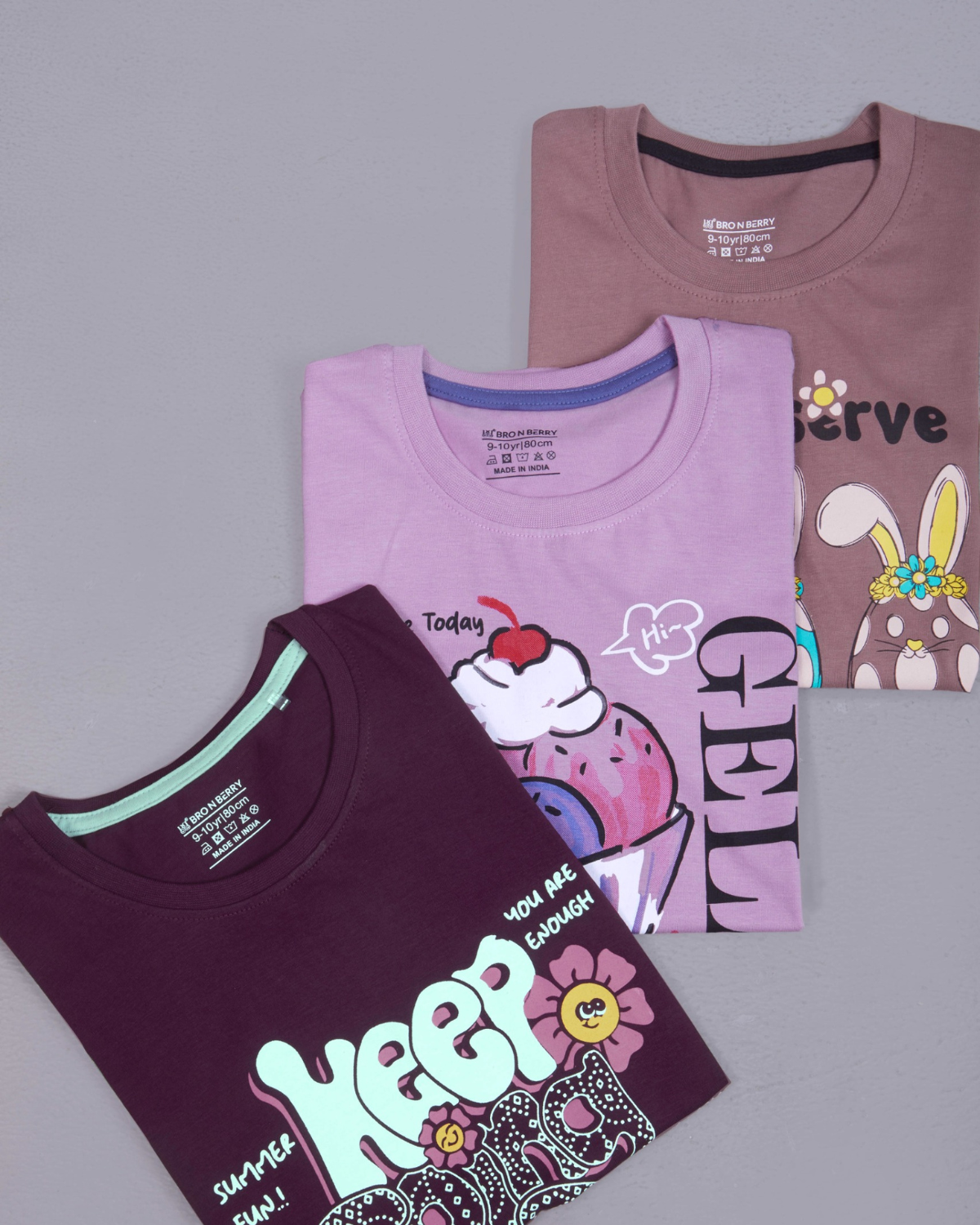 Girls Cotton Graphic T-Shirt